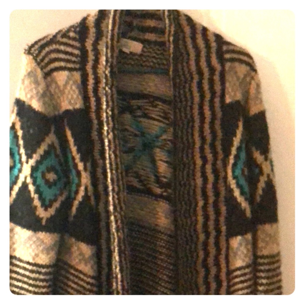 Chunky knit open cardigan